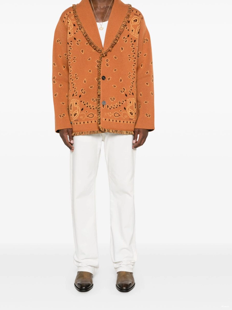 Affordable cardigan bandana-jacquard cashmere Alanui Women 0710